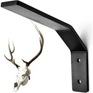 European Mount Skull Hanger, Large Deer Skull Wall Hooker for Hanging Deer Head, Buffalo, Pronghorn, Bear and Other Medium Animals, Euro Mount Hanger with Easy Install Kit for Indoor Outdoor