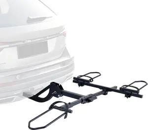 MOONCOOL Folding Hitch Trike Rack, 170 lbs Capacity, Fits Up to 5" Fat Tires and 42"-59" Wheelbase, Rear Bike Carrier for Adult Tricycles, 2" Receiver Mount for Cars, SUVs, Vans, RVs, Black