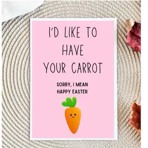 Dirty Easter Funny Adult Easter Card | Dirty Spring Holiday Card Easter Candy For Husband For Wife For Boyfriend For Girlfriend FWB Card