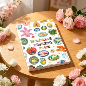 Cute Vintage-Style Girlhood Sticker Book, Food and Daily Life Theme - 1260+ Cute Dream Style Foodie Stickers, for DIY Scrapbooking Journaling Handbook Decoration