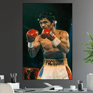 Manny Pacquiao Pacman Lightweight Champion Iconic Fighter Series POSTER UNFRAMED Boxing MMA Wall Art