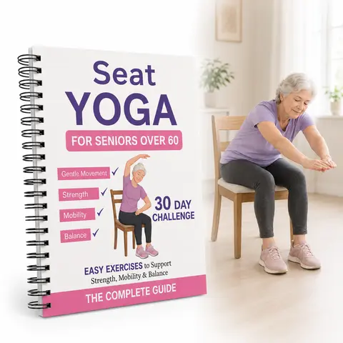 30-Day Chair Yoga Exercise Book for Seniors - Gentle Movement, Easy-to-Follow Exercise Plans, Large Easy-to-Read Typeface, Balance Boost, Home Use, Low-Impact Seated Workouts, Mobility Support, Health Improvement, Flexibility Increase