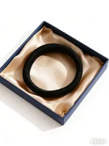 Black Fabric Hair Elastic - The Ultimate in Simple Utility