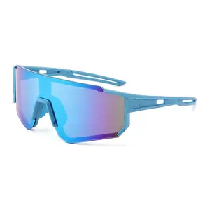 Kids Fashion Sunglasses 3-8 Years, Outdoor Sports Glasses, Unisex Baseball Glasses, Color Mirror Lenses, Windproof, for Cycling, Hiking, Fishing, Sports Eyewear