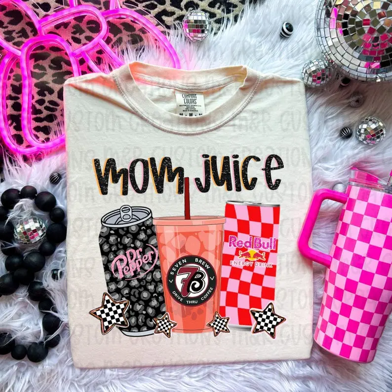 Mom JUICE Shirt, Women's Unisex T-shirt, Loose Fit, Short Sleeve, Hot Trend