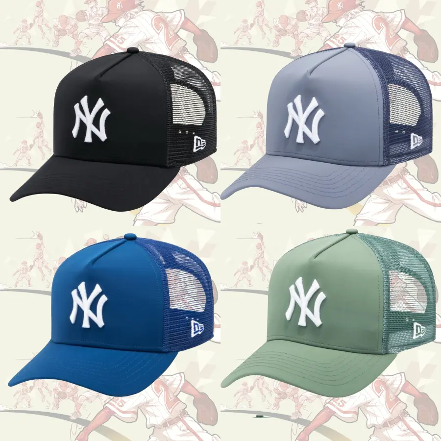 New Era LA Dodgers / NYTrucker Hat - Adjustable Snapback with Mesh Back, Available in Multiple Colors, Perfect for Fans