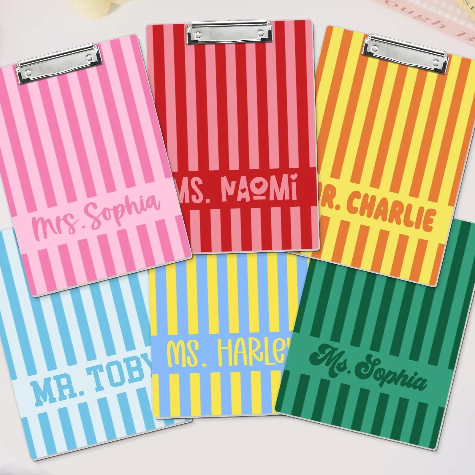 Custom Name Teacher Pencil Clipboard, Personalized Teacher Appreciation Gifts, End of School Teacher Gift, Back to School Gift, Teacher Name Gifts, Gift for Teacher