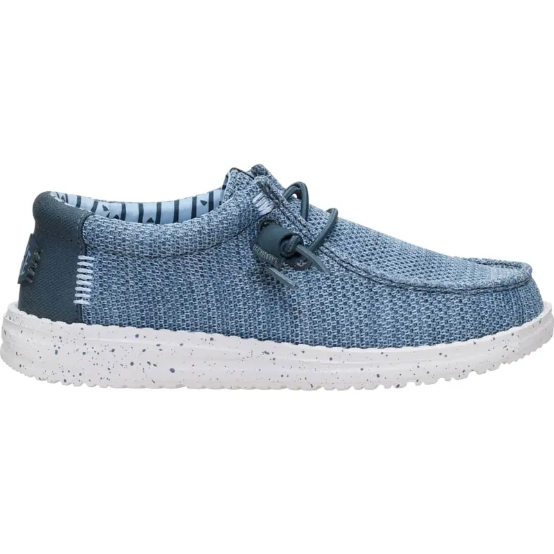 HEYDUDE Wally Stretch Sox Youth - Kid's Comfortable Slip on Shoes