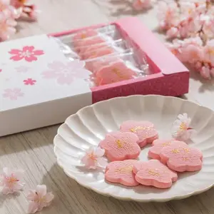 OHARA Japanese Gold Leaf Sakura Chocolate Gift Box - 12 pcs Spring Limited Edition Exquisite Cherry Blossom Sweets for Gifting