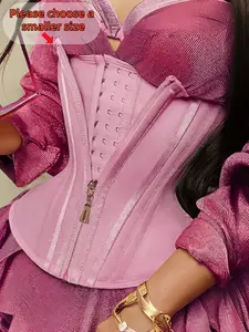 YZY Curve 1 Count Women's Solid Zipper Waist Trainer, Fajas,Hook & Eye Closure Waist Cincher Shaper for Women, Sports Support for Indoor Outdoor Wear, High Waist Girdle, Shapewear Belts, Minimalist Cute Corset,Womenswear,Suitable For Daily Wear Or Party