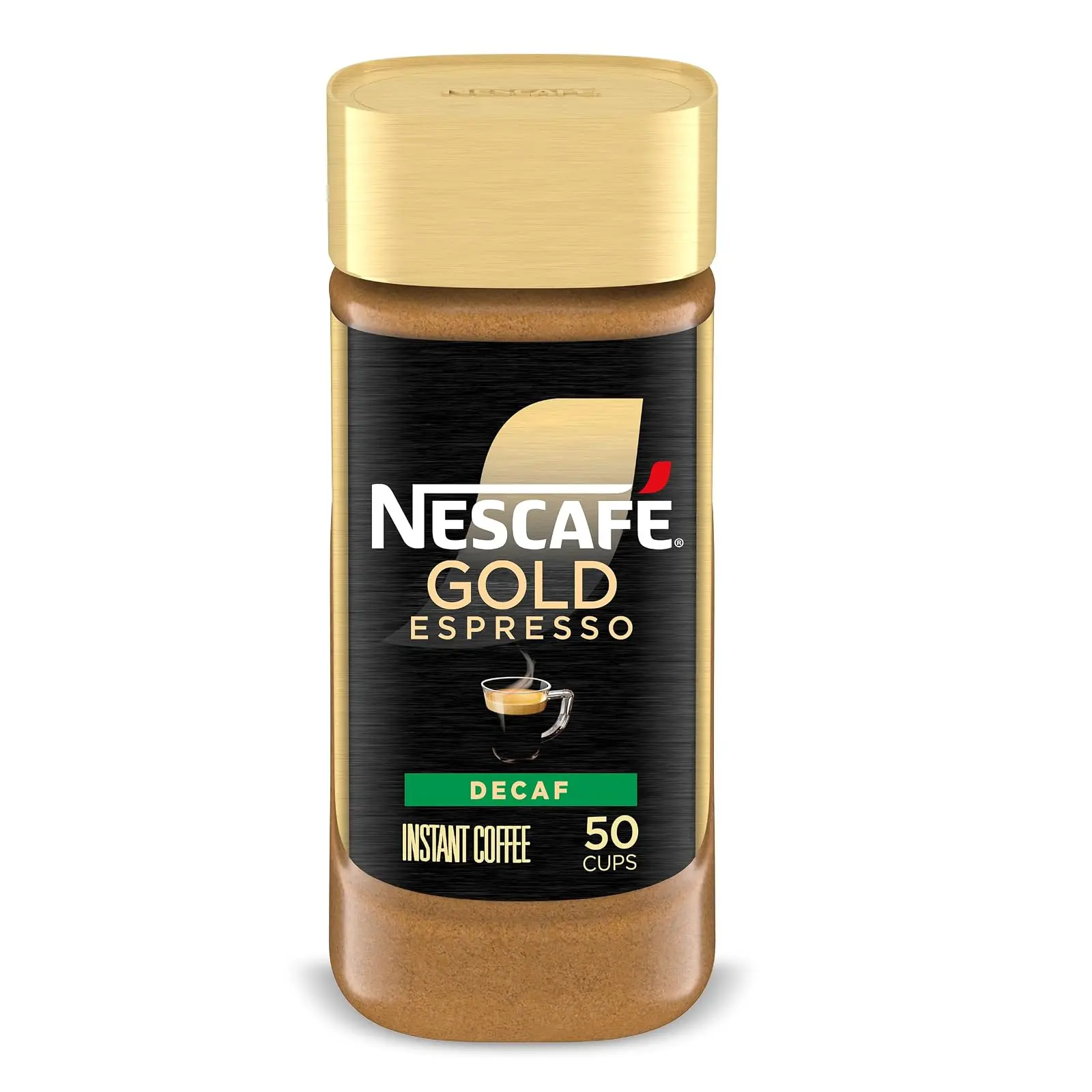 Gold Decaf Espresso Instant Coffee, 3.17 oz Jar | Decaf instant espresso; single 3.17 oz (90 g) jar