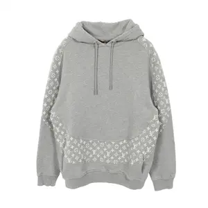 Pre-owned Louis Vuitton Cotton Small Leather Goods Monogram Circle Cut Hoodie Top