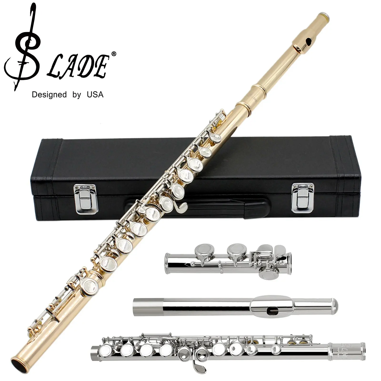 SLADE Professional Concert Flute – 16-Hole Closed Design