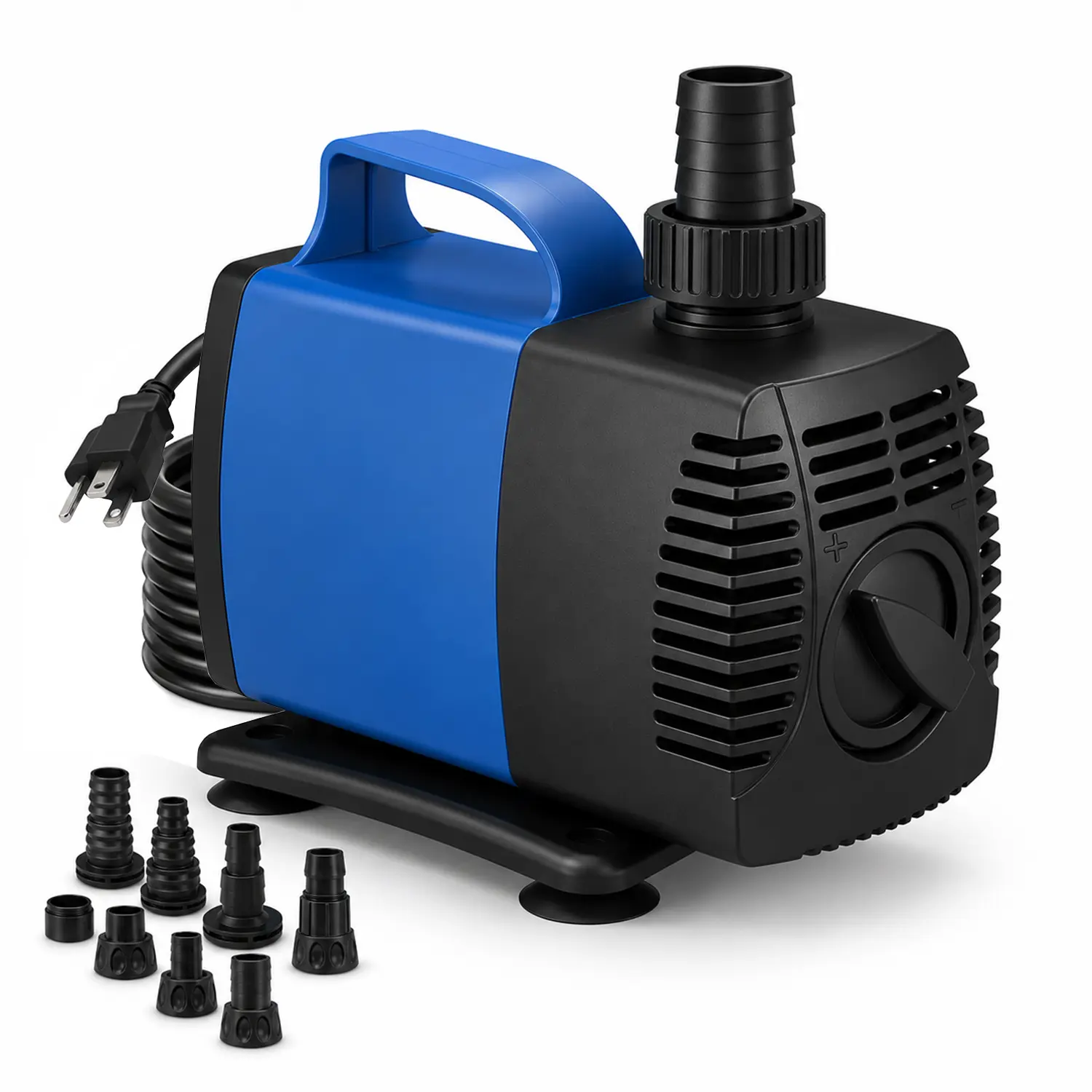 Aqua Dream 1450 GPH Submersible Amphibious Water Pump - 55W UL-Certified Energy Saving Device, Sand/Stainless Steel Filters, Ceramic Shaft, 11.5 ft Max Head, Quiet 120V AC Power Supply, Quality Control, Pond-Safe for Pond, Hydroponic System