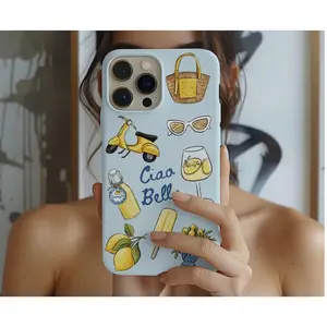 Italian Quote Phone Case Italy Summer Vacation Tough Protective iphone Cover Suitable for IPhone17 11 12 13 14 15 16 Pro Max Air Plus