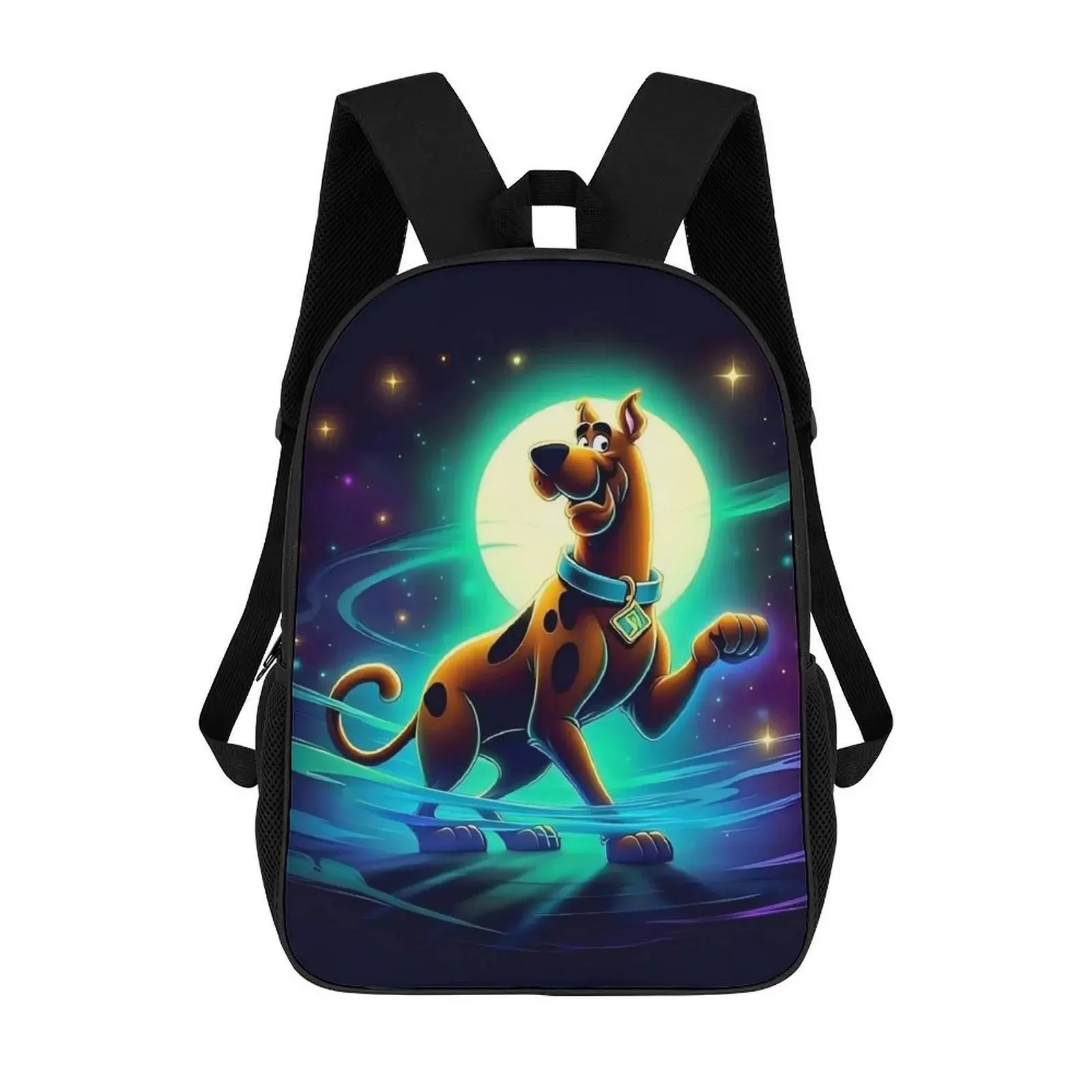 Scooby Doo Casual 17in Large-Capacity Backpack with High-Quality Zips, 43x32x13cm (13cm Deep) Lightweight Fabric, Zip-Closure for Back to School, Side Pockets, Ideal for Birthdays (Computers & Office, School Supplies), Laptop Backpack