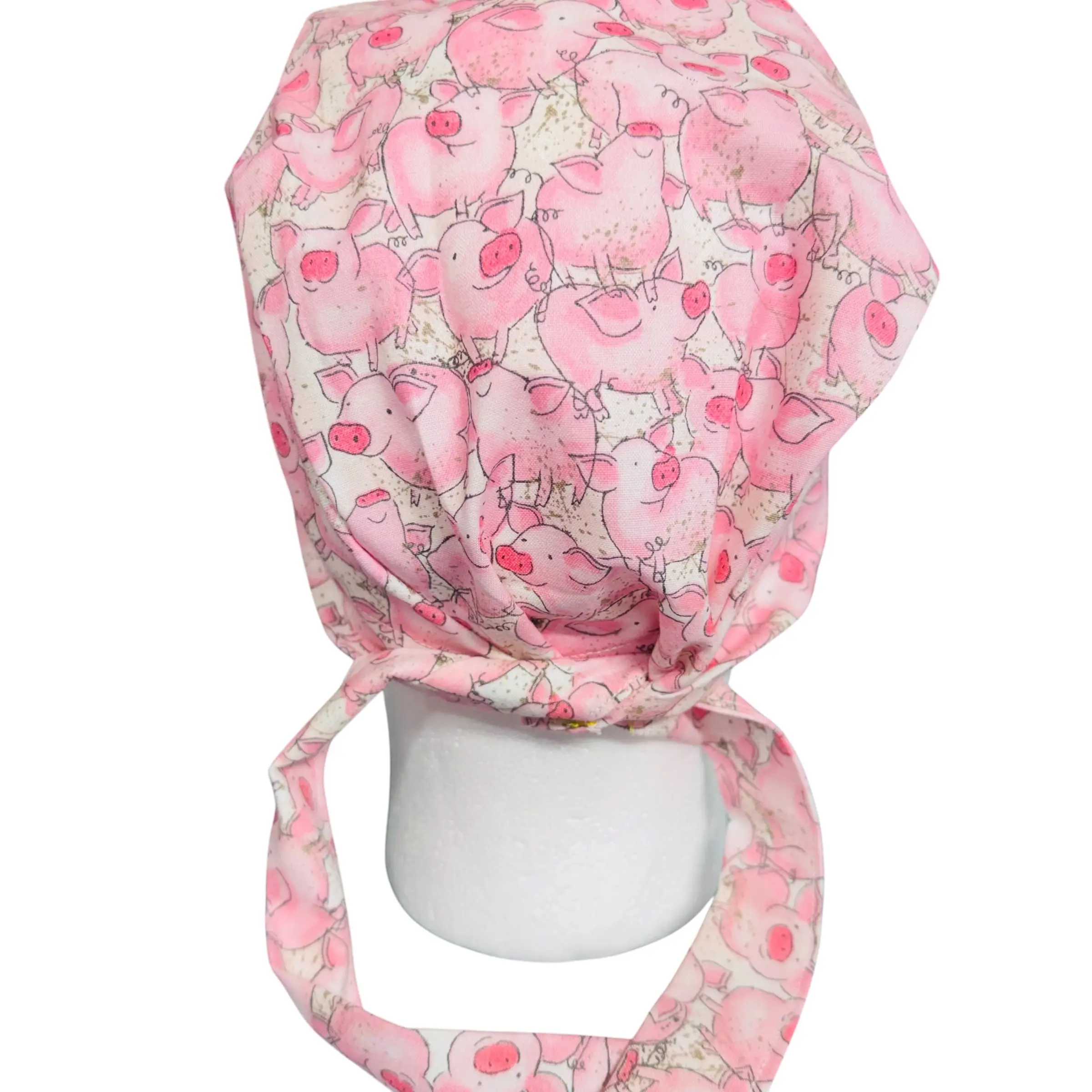 Unisex Soft Cotton Breathable Fabric Dirty Pigs Scrubs Hat - Lightweight, Medical Use Surgical Cap for Comfortable Wear in Medical Settings