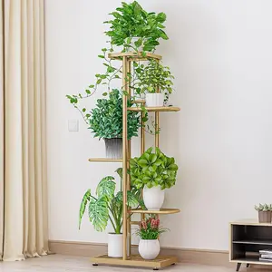 GARVEE Plant Shelf 5-Tier Durable - Waterproof Corner Shelf for Indoor and Outdoor Use, Ideal for Balcony, Garden, Living Room, and Bedroom