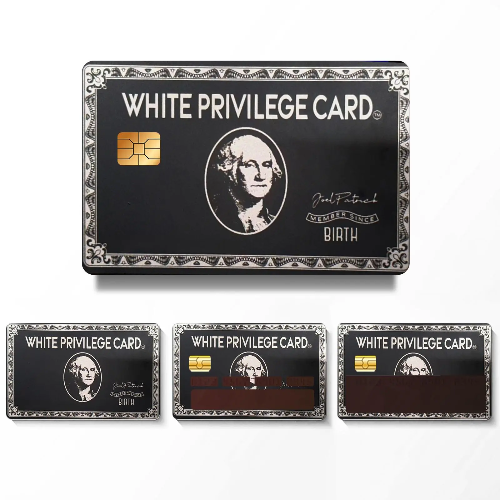 4-Piece Credit Card Stickers Set, Decal Sticker, Anti-Bubble & Wrinkle-Resistant Bank Card Skins, Slim Fit Protection for Debit Cards & Transit Cards, Sticker Paper