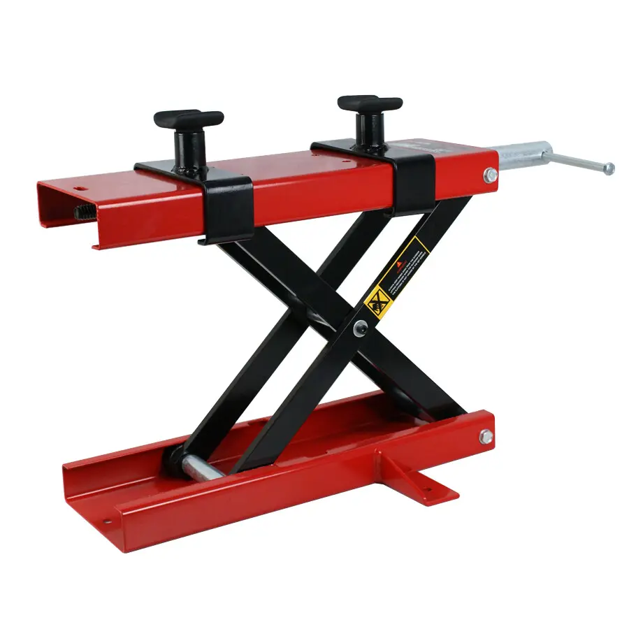Zeny Fitting Steel Scissor Lift Jack - 1100 LB Capacity Tools, 18"x6"x3.5" Center Crank Floor Stand, Removable Crank Handle for Vehicle Lifting, Motorcycles, Dirt Bikes, ATVs