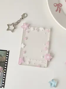 Colorful Star Storage Case, Three-Inch Polaroid Protector, Fan Card Holder, Hard Card Sleeve, Display Pendant Case