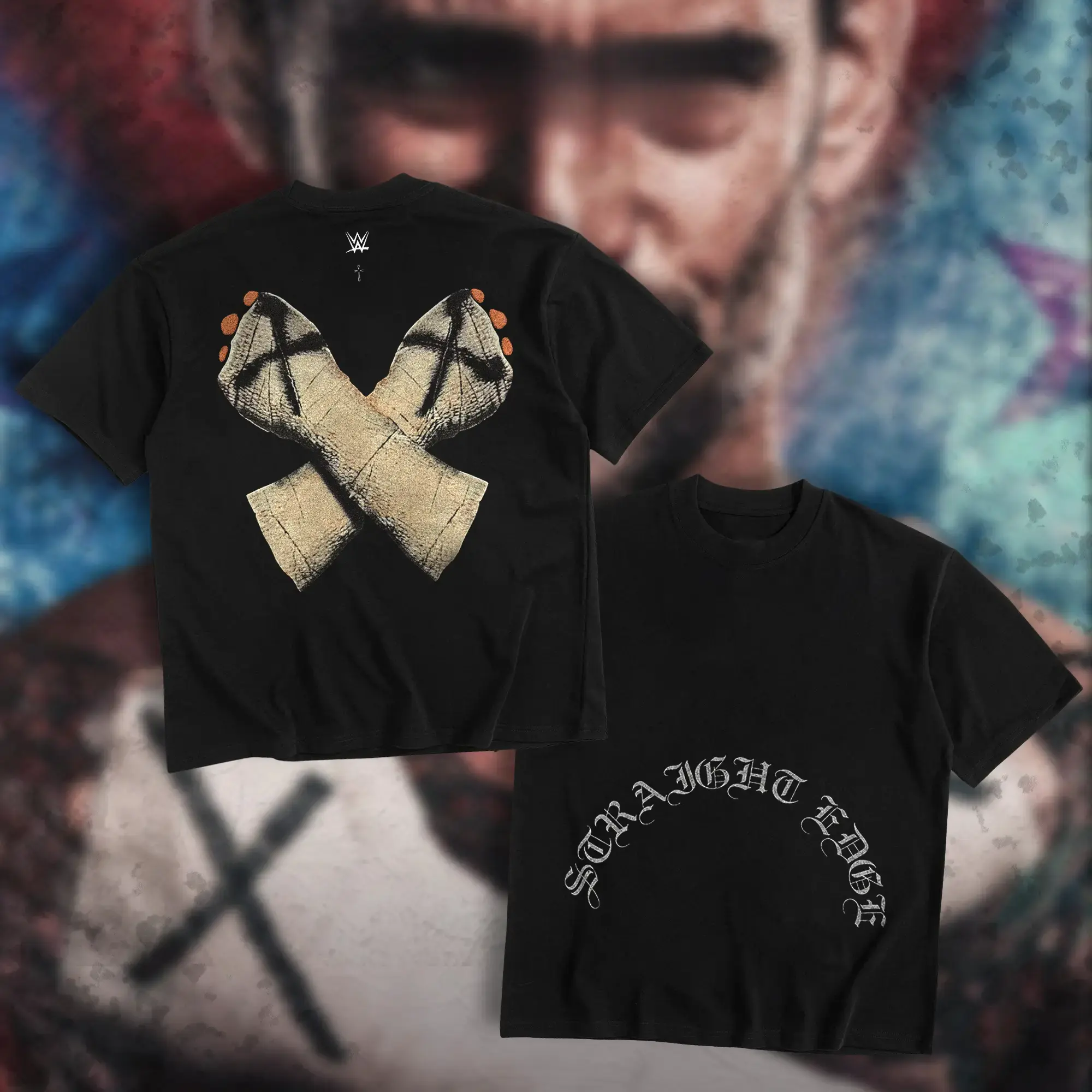 UNDISPUTED CM Punk Heavy Cotton Shirt WWE Tshirt WrestleMania Fan Apparel Menswear Direct-to-garment Breathable Printing vintage clothing 67 shirt
