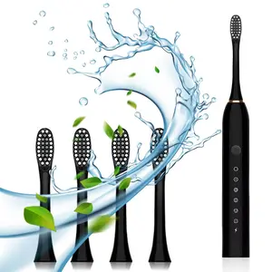 Electric Toothbrush, 1 Box Rechargeable Sonic Teeth Cleaning Toothbrush with Brush Heads, Intelligent Deep Cleaning Toothbrushes for Adults