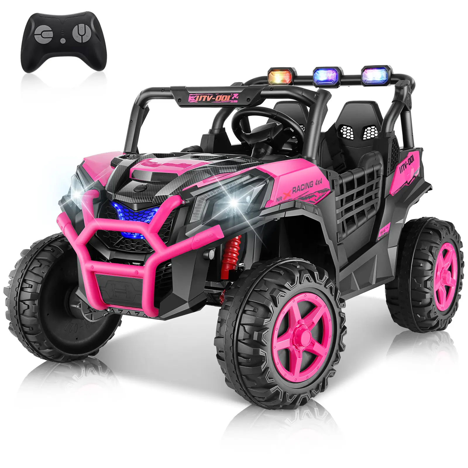 Rose Red, 132 lbs Cap, 3+ Years - 24V,2-Seater