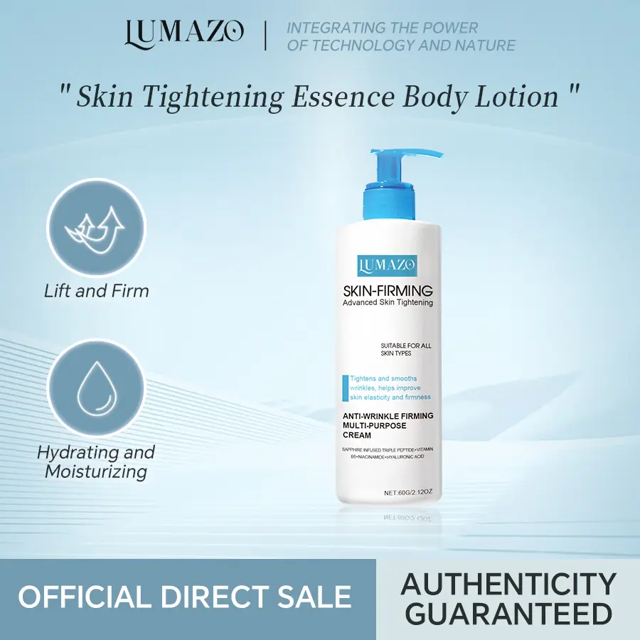 LUMAZO Women's Cosmetic Skincare Set - Brightening, Refining Body Lotion, Smooth Criminal Hydrating Moisturizer, Tightening Liquid Facial Essence Serum for Skin Hydration