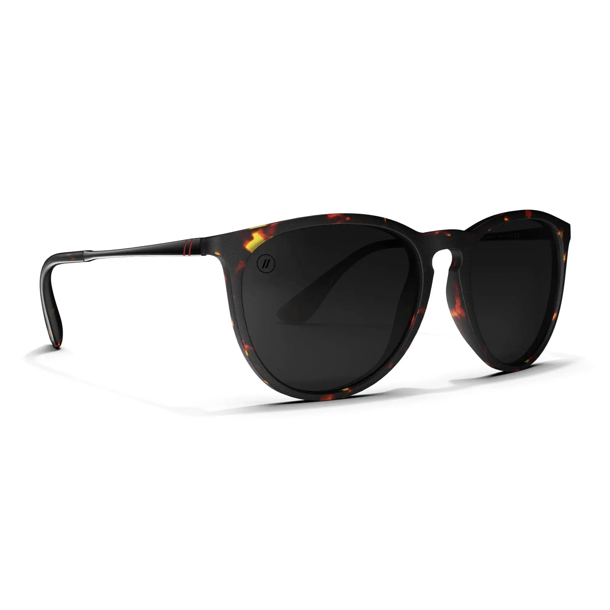 Blenders North Park Volcano Jack Sunglasses – Polarized Smoke Lenses, UV400 Protection, Scratch-Resistant, Bold Tortoise Frame for Everyday Adventure