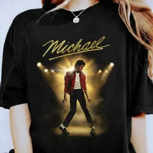 [Sale Up To 50%] Michael Jackson Halftone Music Icon T-Shirt, King of Pop Vintage Pop Tee, , MJ Music T-Shirt for Fans, Gift for Him, Gift for Her