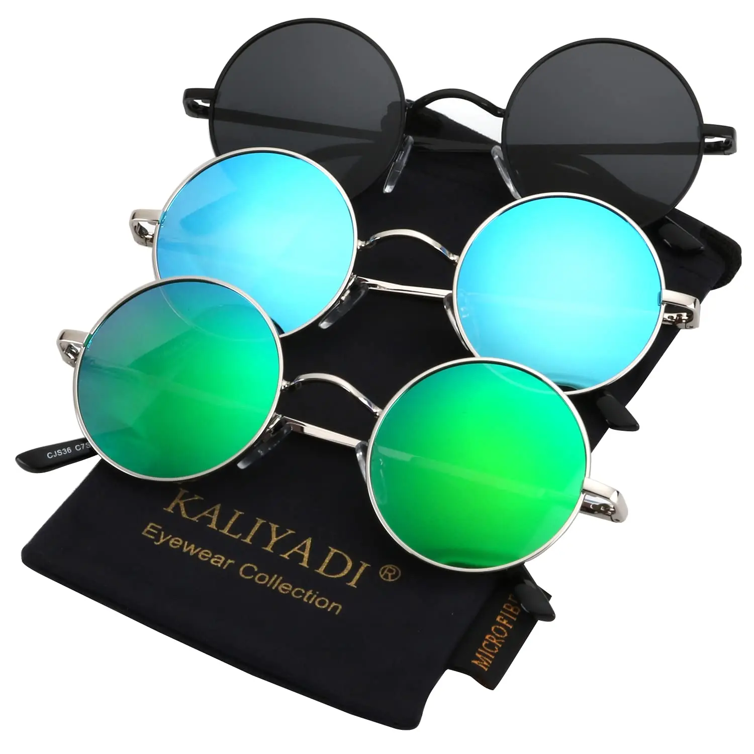 black + Silvery F Blue L+ SiLVER F Green L（Large）