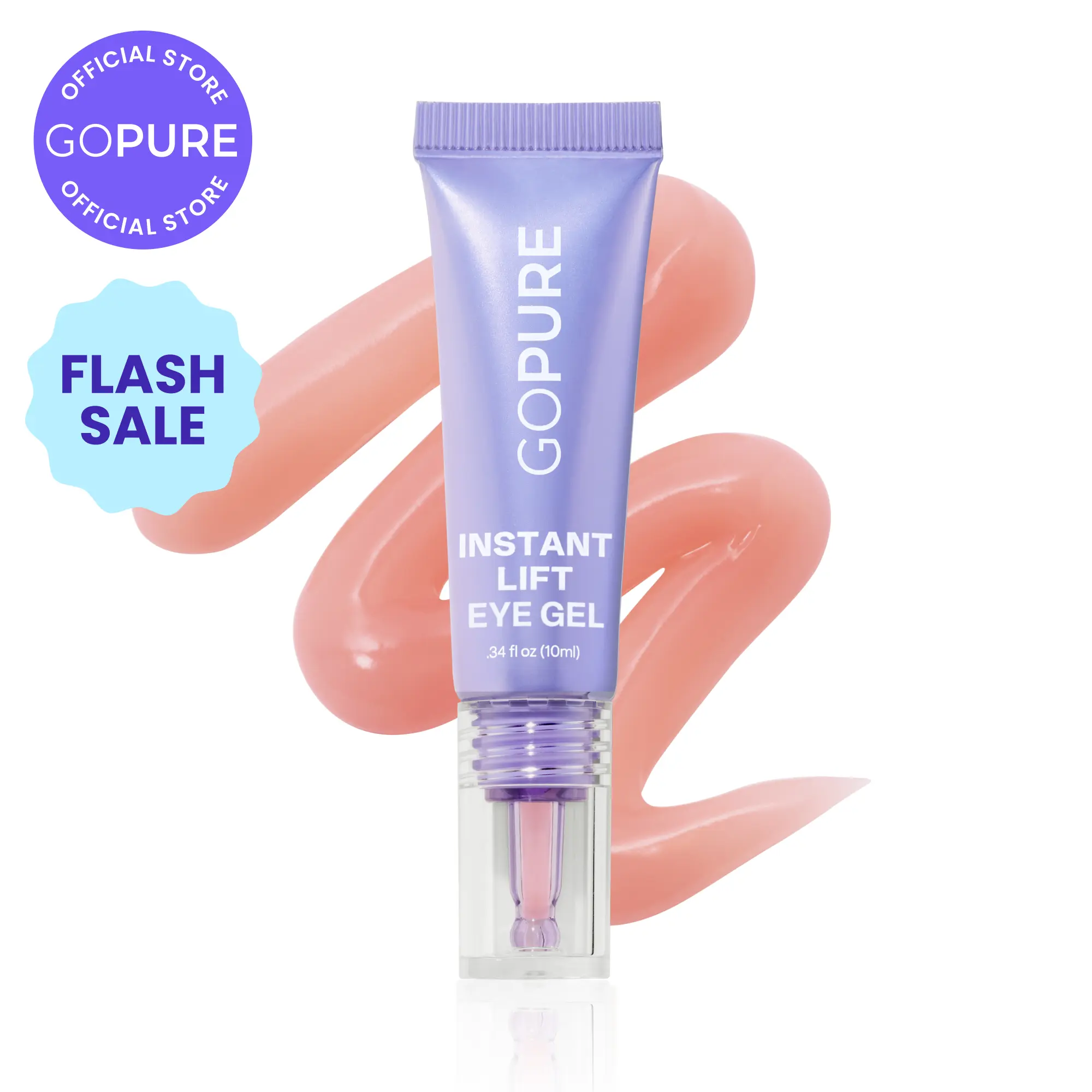NEW! GOPURE Instant Lift Eye Gel - For the look of Puffiness & Bags, Wrinkles, Fine Lines and Dark Circles, Anti Aging Skin Care for Men & Women with Collagen Targeting Biotech Under Eye Brightener