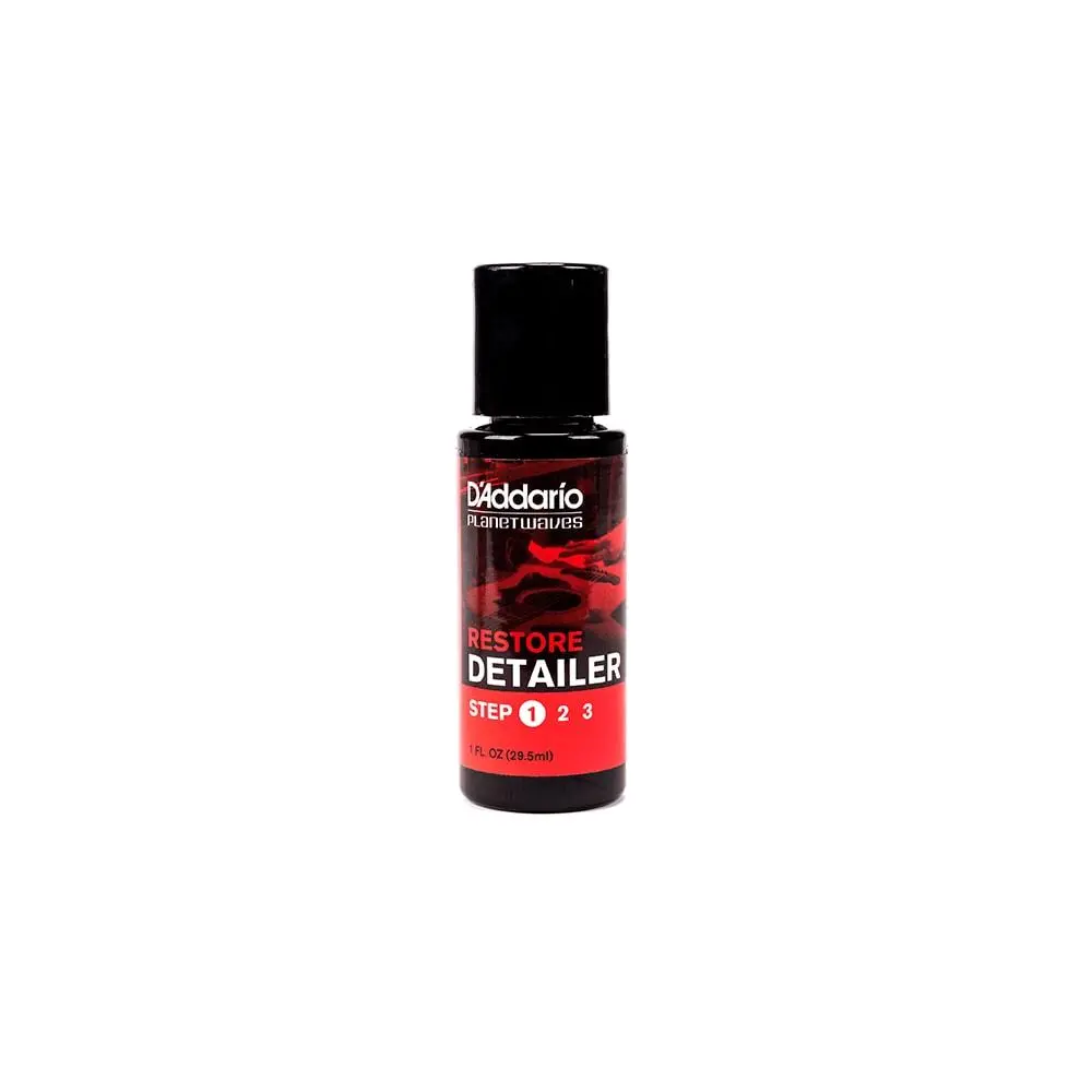 D'Addario Restore Deep Cleaning Polish Liquid - Instrument Care Solution with Polishing Formula, Step 1 of 3-Part System for Removing Swirls & Light Scratches, Removes Swirls