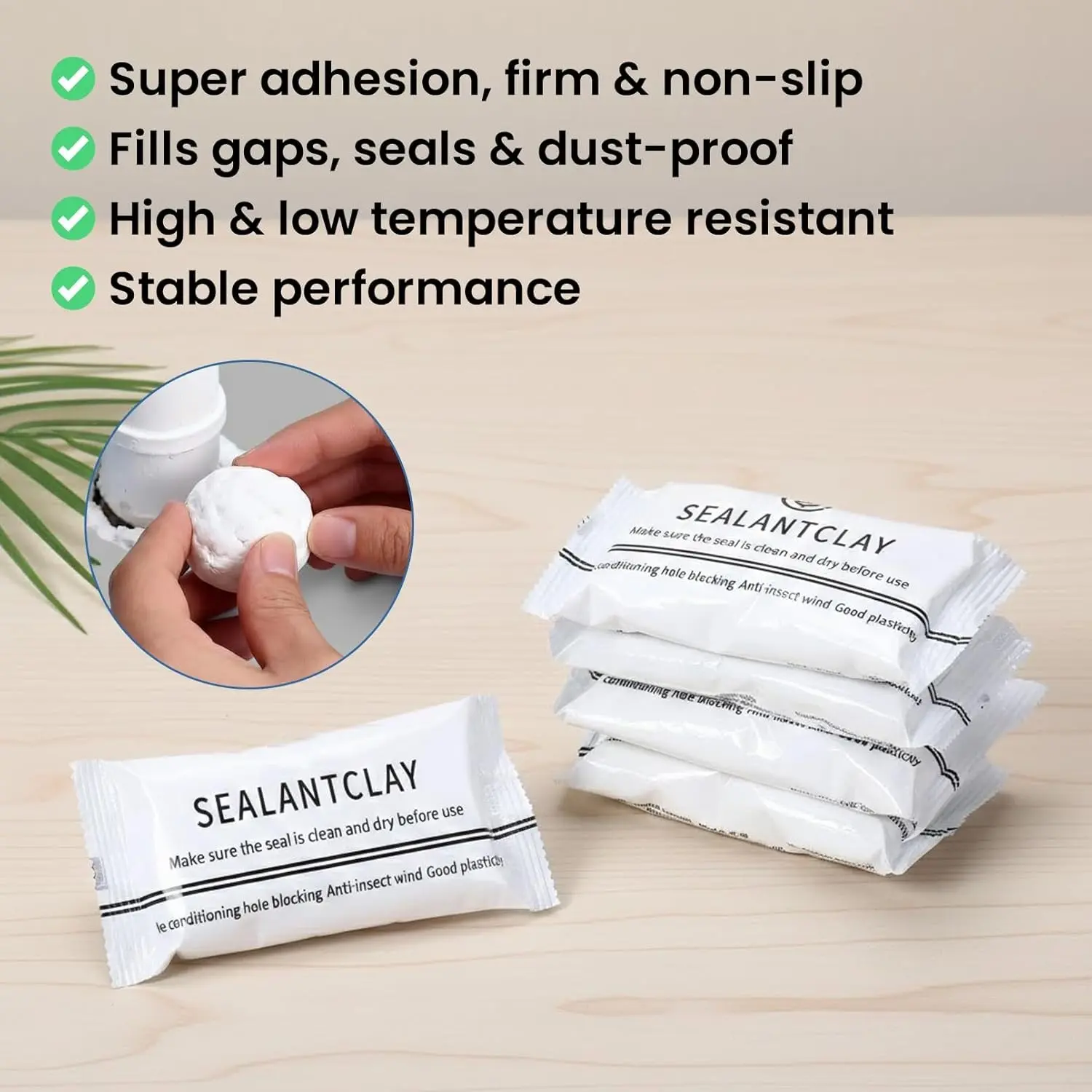 Waterproof Sealing Putty Clay For Air Conditioner Hole Wall Gap Drain Pipe Plumbing Sealing Filler