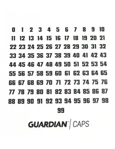 Vinyl Stick On Number Set