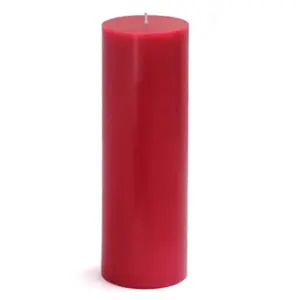 3 x 9 in. Pillar Candle, Red