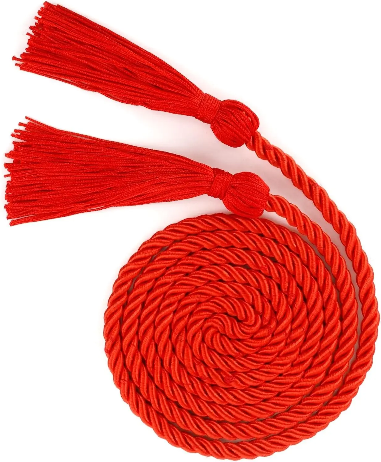 Graduation Cords, Cords for Graduation 2026, Red Graduation Tassel Honor Cord 68 Inch Rayon Braided Cord for 2025, Honor Ropes with Tassels for 2026 Graduation Decorations for Students Master Doctoral