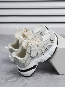 Fashionable Breathable Kids' Sports Training Shoes, Lightweight Casual Non-Slip Dad Sneakers, Unisex Spring & Fall All-Season Footwear, Casual Athletic Footwear