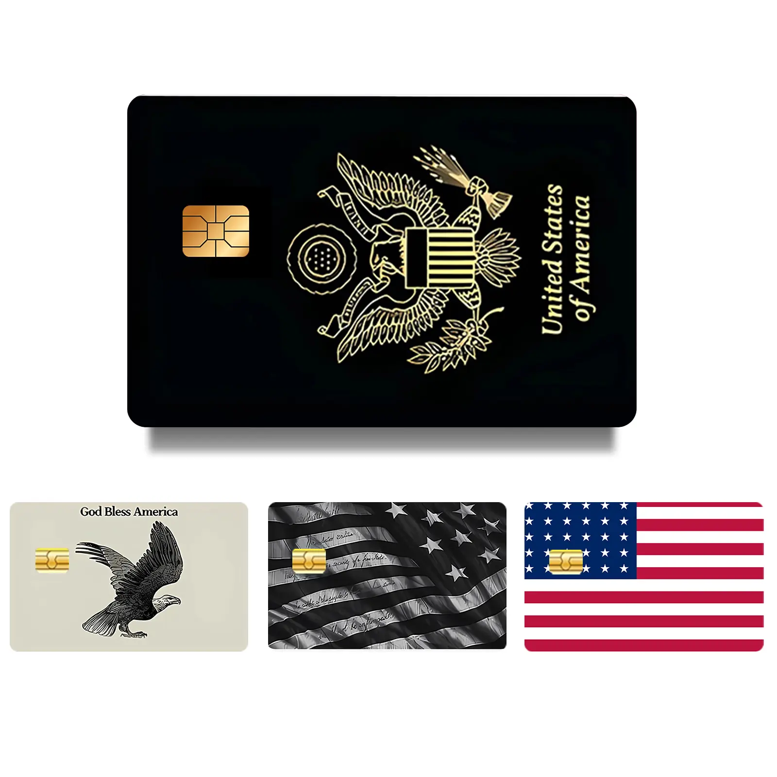 Creative Bitcoin Pattern Credit Card Skin Sticker, 4 Counts/Set Ultra-thin Waterproof Scratch Resistant Card Sticker, Personalized Bank Card Skin Protector, Customizable Stickers Sticker Decal