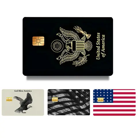 Creative Bitcoin Pattern Credit Card Skin Sticker, 4 Counts/Set Ultra-thin Waterproof Scratch Resistant Card Sticker, Personalized Bank Card Skin Protector, Customizable Stickers, PVC Waterproof Stickers