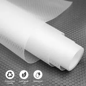 Clear Non Adhesive Shelf Liner Set of 2 Rolls - 19”x 157” and 10”x 236” for Kitchen Cabinets and Shelves