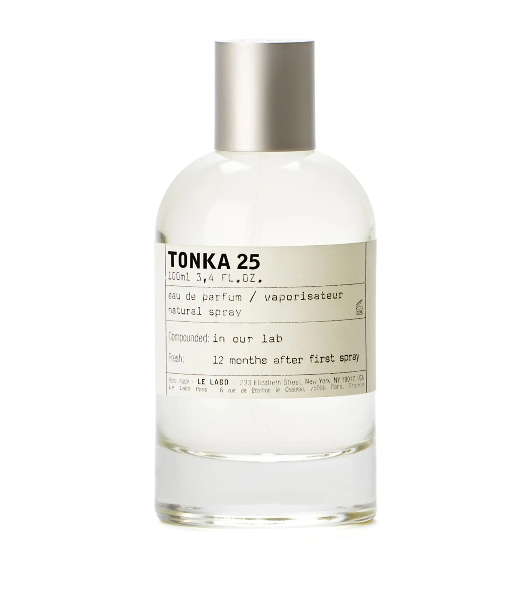 Le Labo Women's 3.4 Ounce Tonka 25 Eau de Parfum