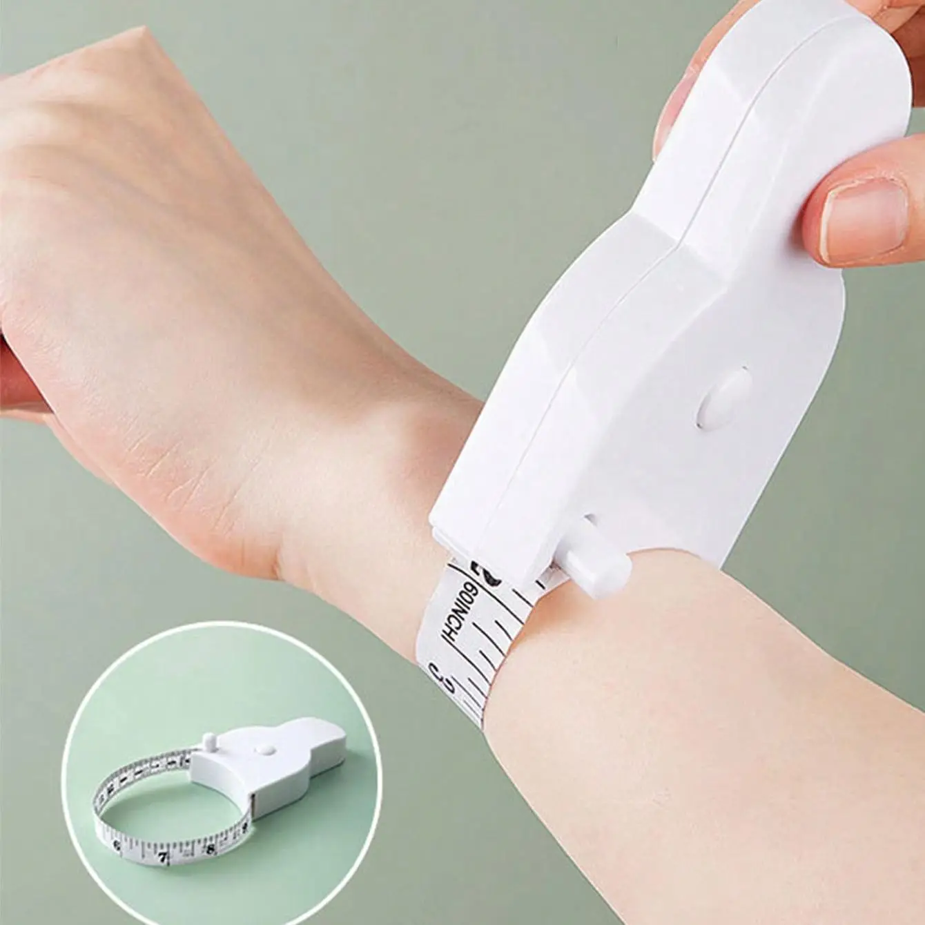 Retractable Body Tape Measure, 1 Count Automatic Portable Body Measuring Tape, Household Measuring Tools for Waist, Hip, Arm