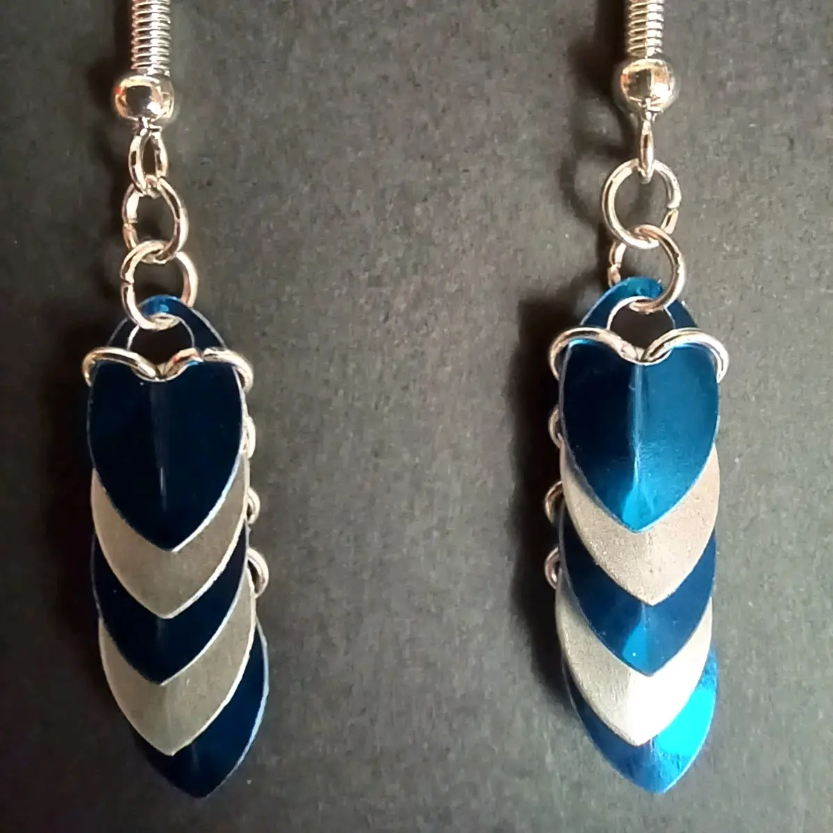 Chainmail Earrings Striped
