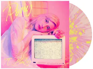 Pony - tv baby - Pink/Yellow Splatter  [VINYL RECORD - LP] Clear Vinyl, Pink, Yellow