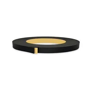 Black PVC 1/2 inch x 25 ft Edge Banding Tape Peel Stick Adhesive Veneer Edging Trim  Laminate Cabinet Furniture Plywood Formica Shelf Countertop Table Repair Strip Band Roll