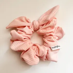 Pink Bow Scrunchie