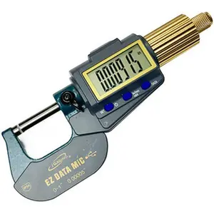 iGaging Electronic Micrometer with X-Large LCD Screen, Bluetooth Capability, Data Output, 0-1"/0-25mm Range for Automotive & Motorcycle Car Repair Diagnostic Tools