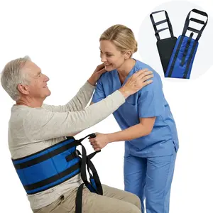 NurtureCare Transfer Sling, Upgraded with Metal Buckle, 6 Reinforced Straps with Hand Grips, Lift & Standing Aid for Caregivers, Elderly & Disabled, Transfer Belt for Home Use